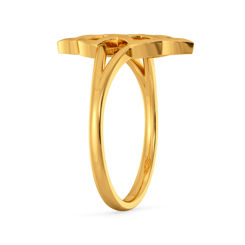 Serpentine Allure  Gold Rings image