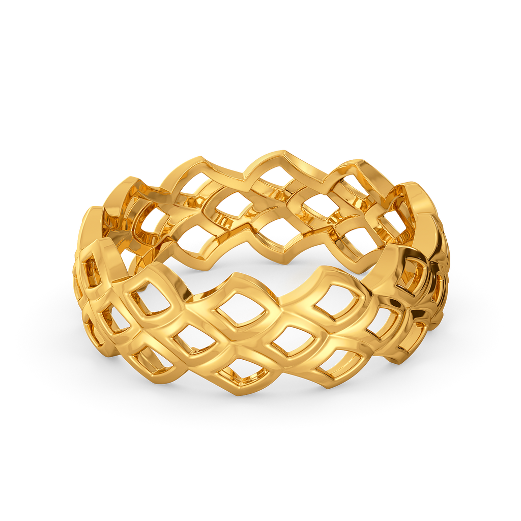 Serpentine Markings Gold Rings alternate view 2
