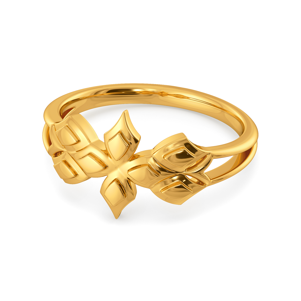 Poised in Scales Gold Rings alternate view 2