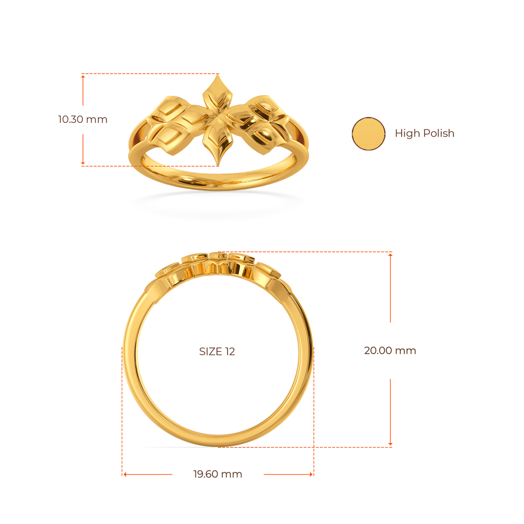 Poised in Scales Gold Rings image