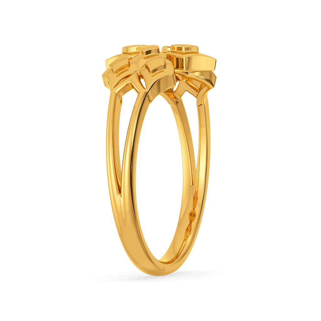 Poised in Scales Gold Rings image