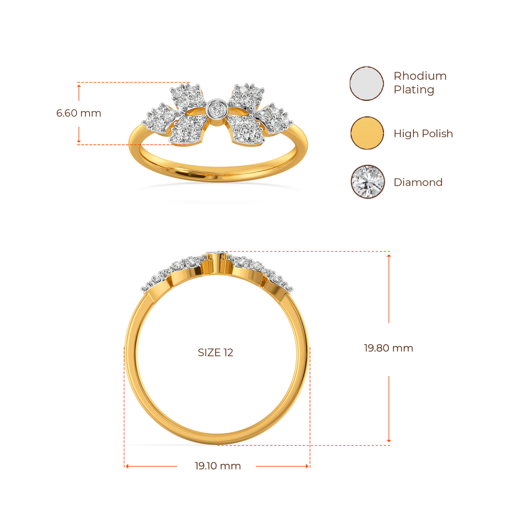 Serpentine Aura Diamond Rings image