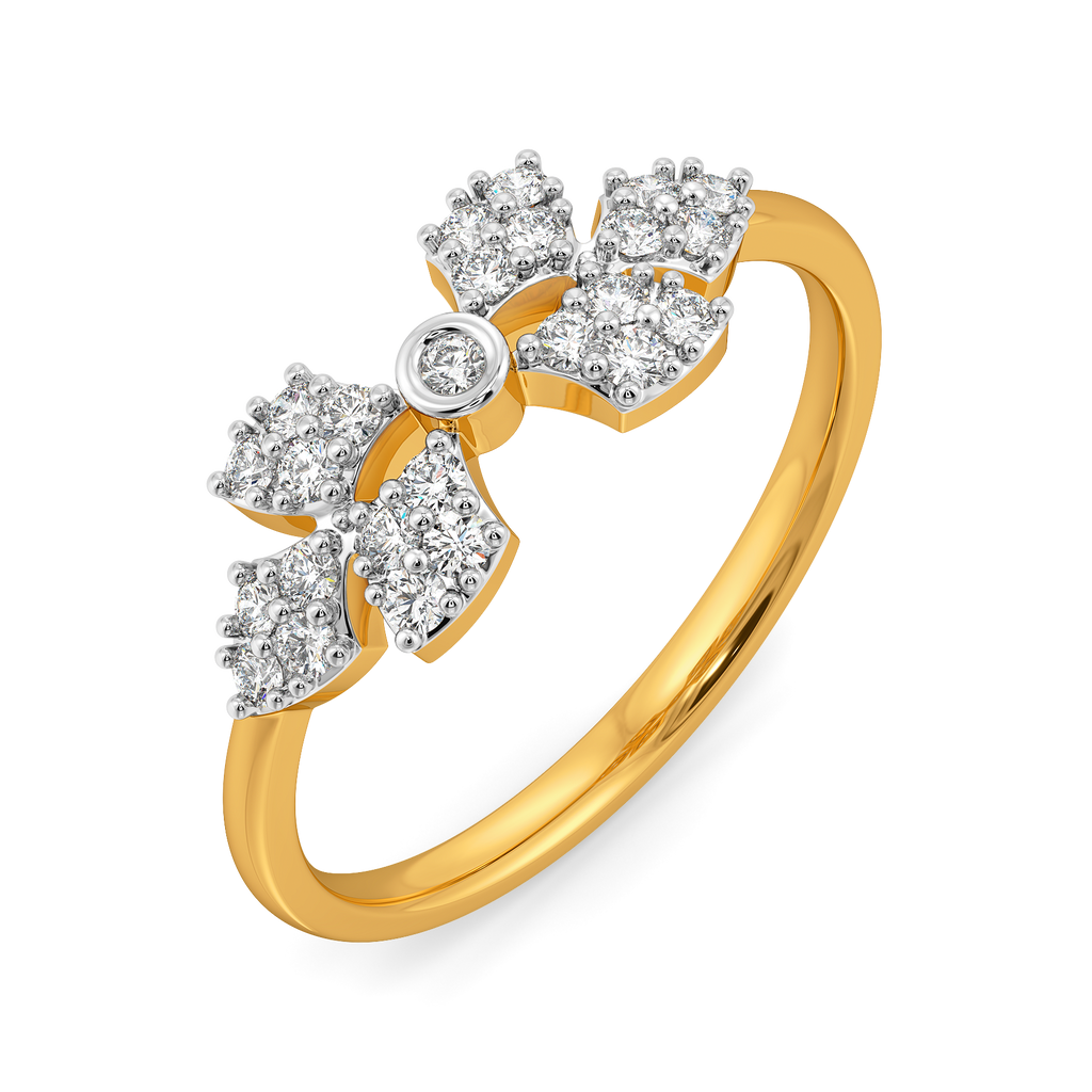 Serpentine Aura Diamond Rings