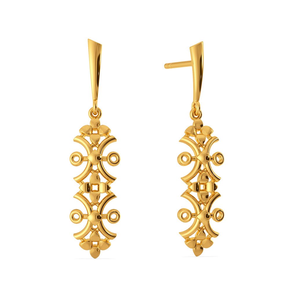 Dreamy Sheer Gold Earrings