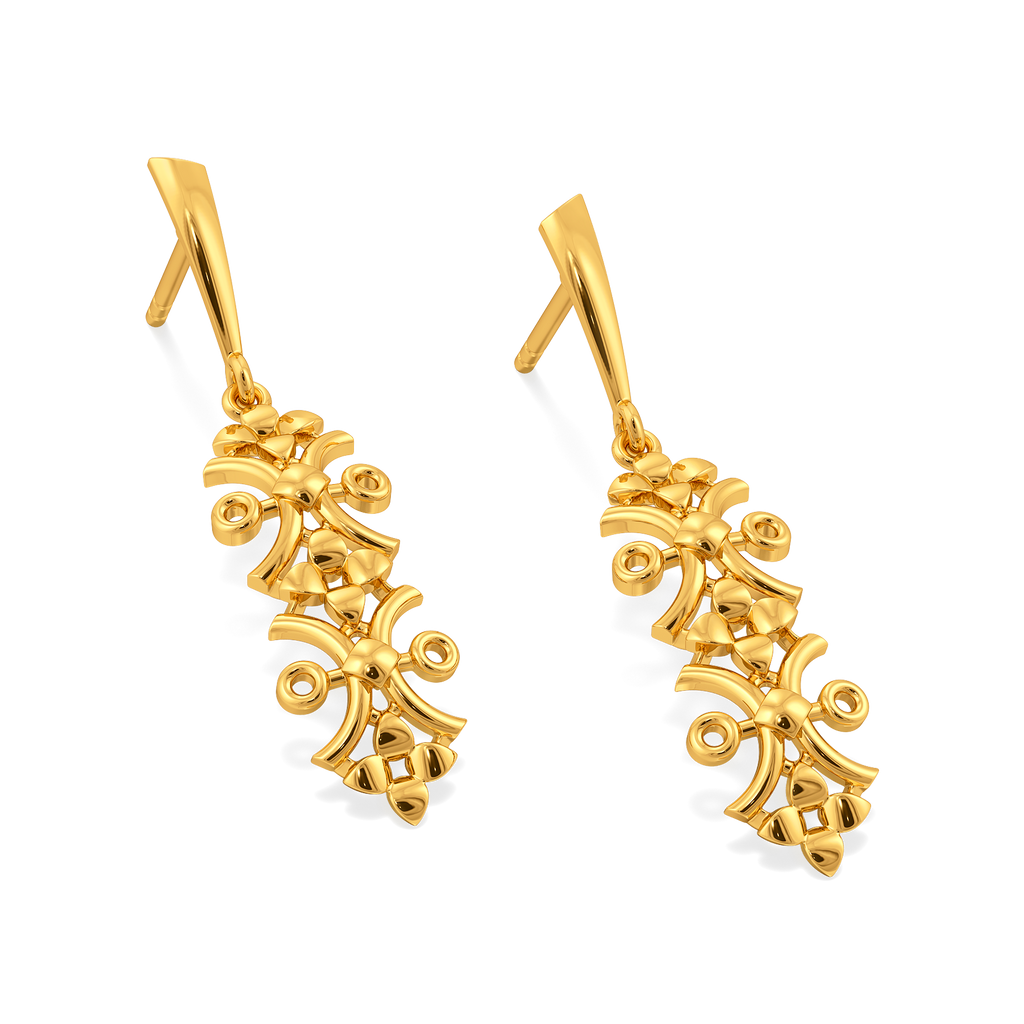 Dreamy Sheer Gold Earrings