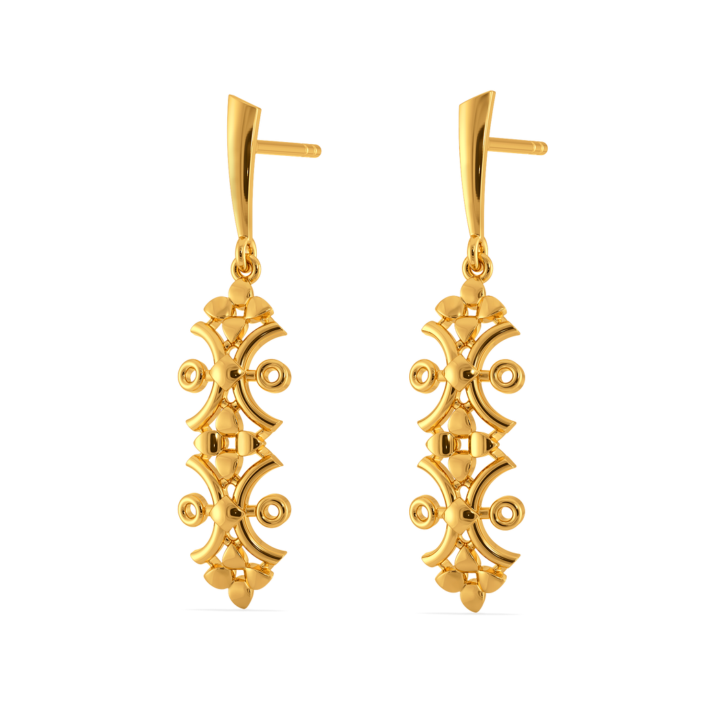 Dreamy Sheer Gold Earrings