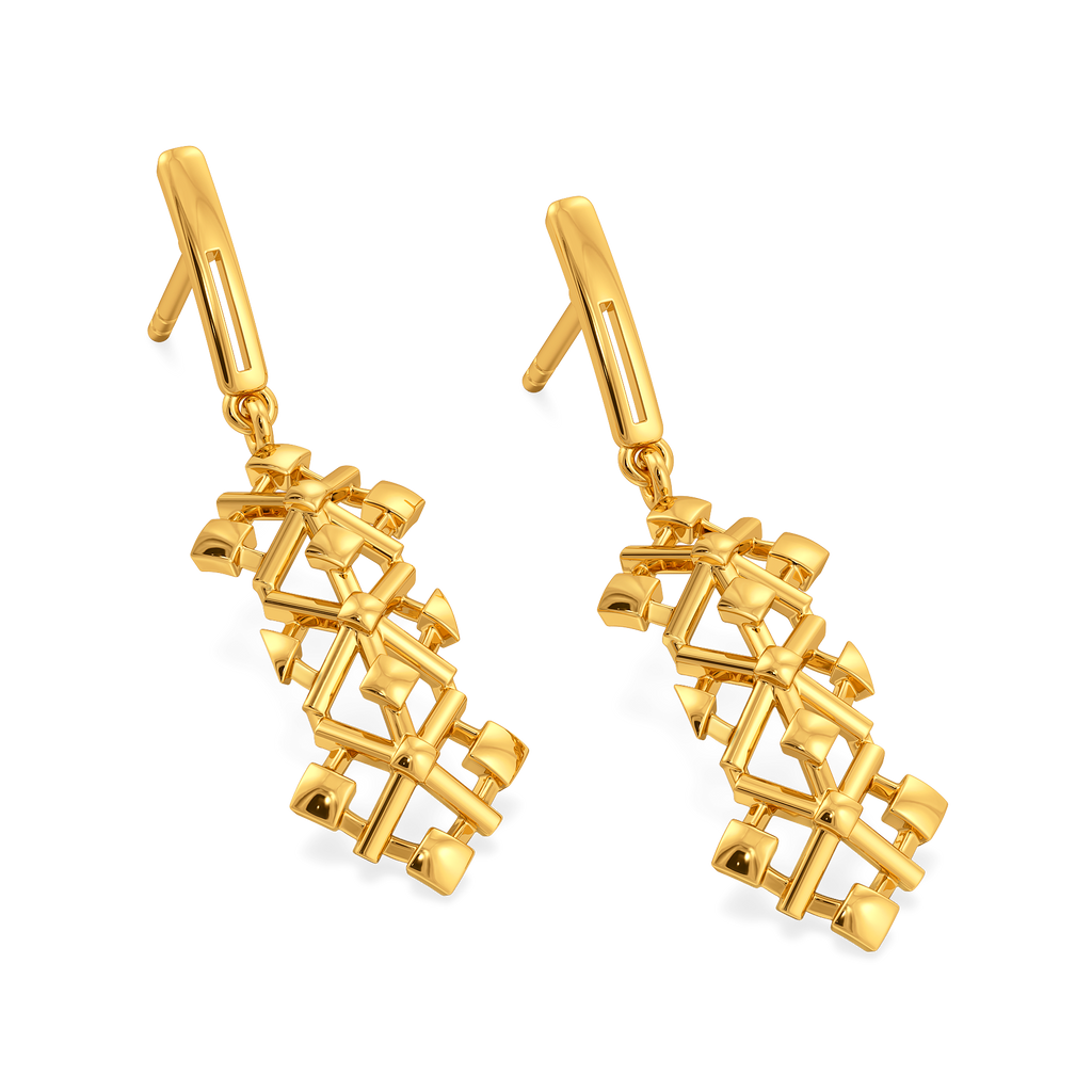 Lace Love Gold Earrings