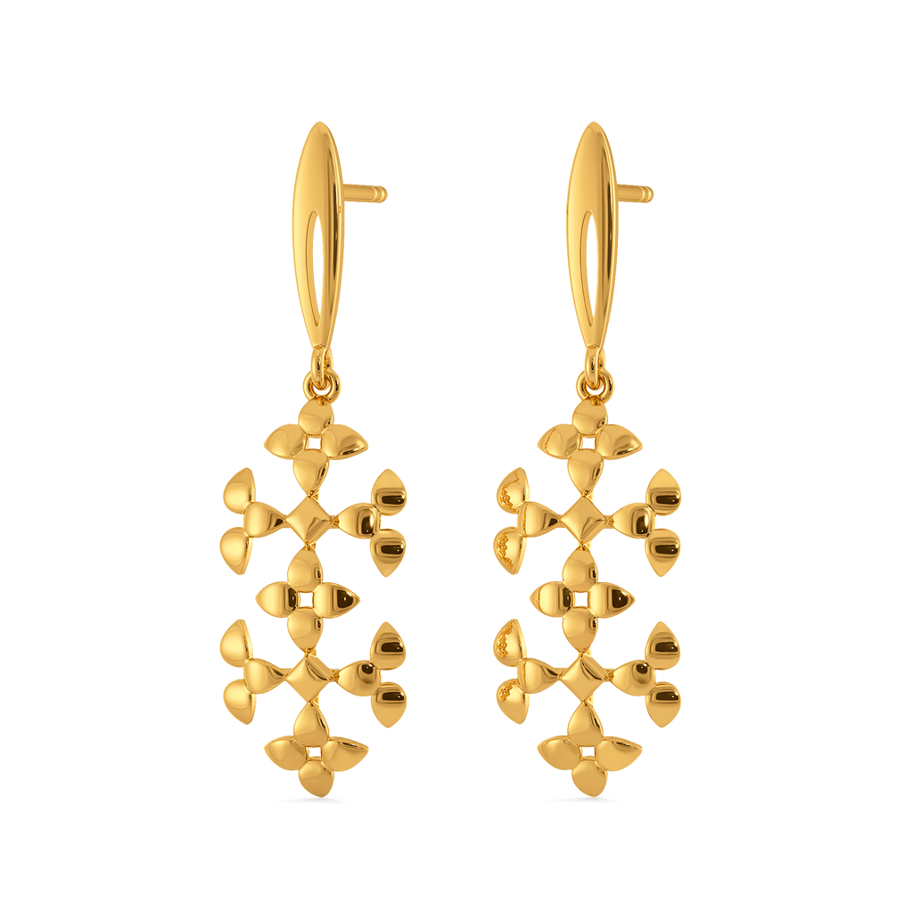 Sheer Love Gold Earrings