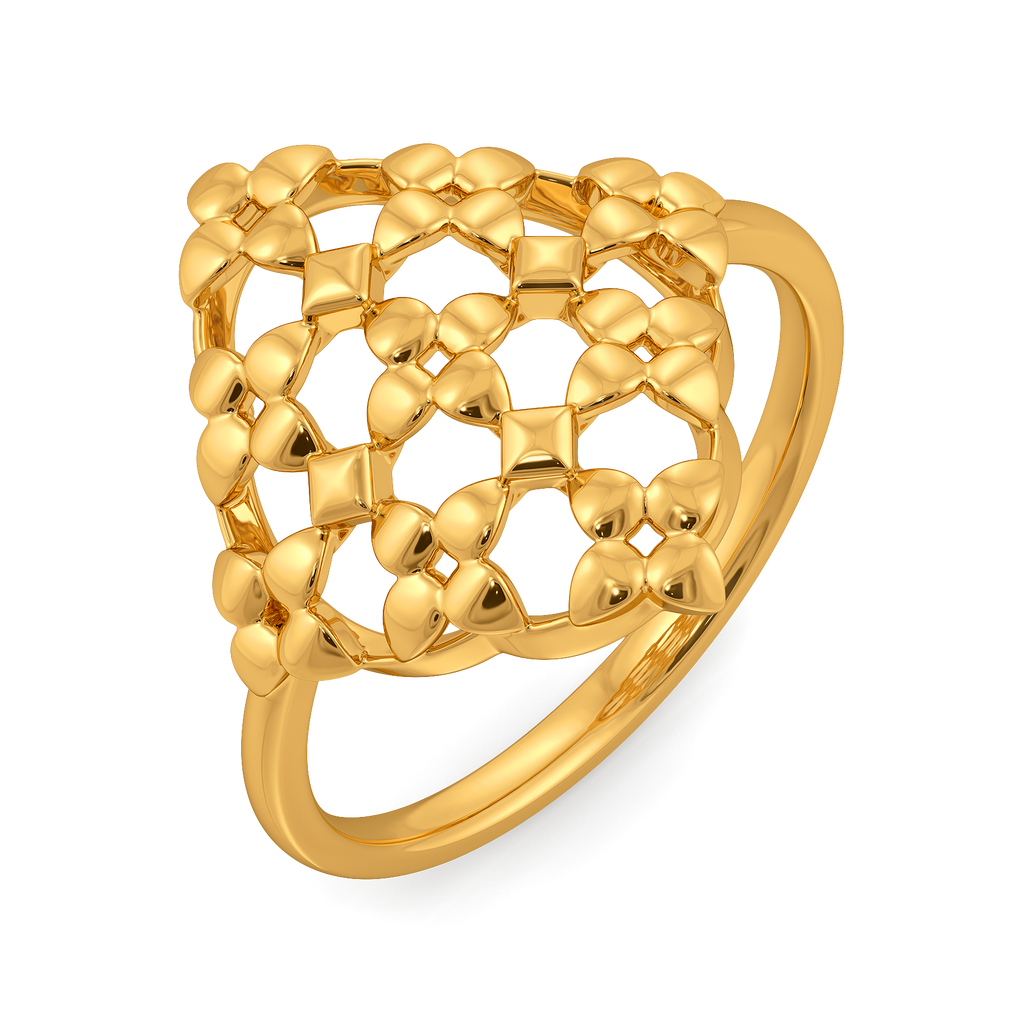 Sheer Love Gold Rings