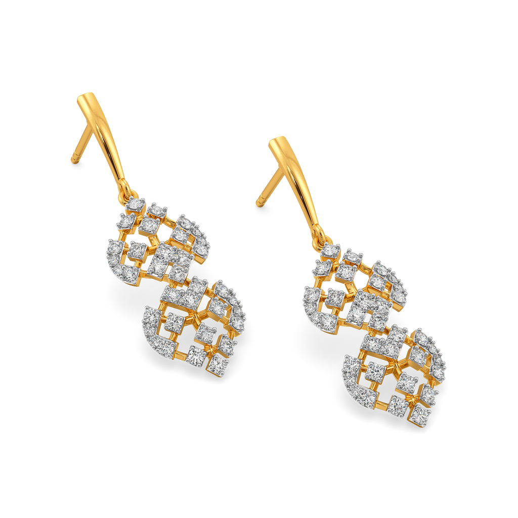 Whimsy Lace Diamond Earrings