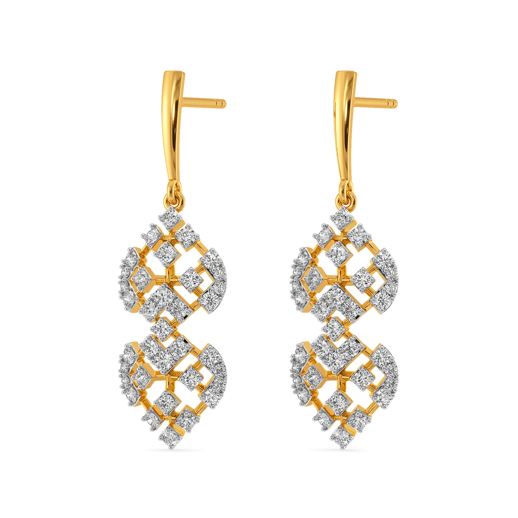 Whimsy Lace Diamond Earrings