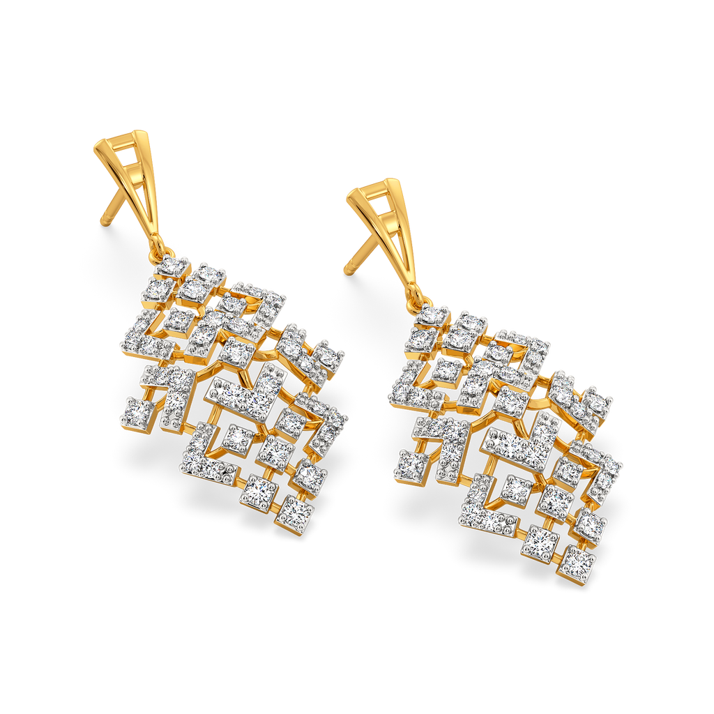 Veiled Magic Diamond Earrings