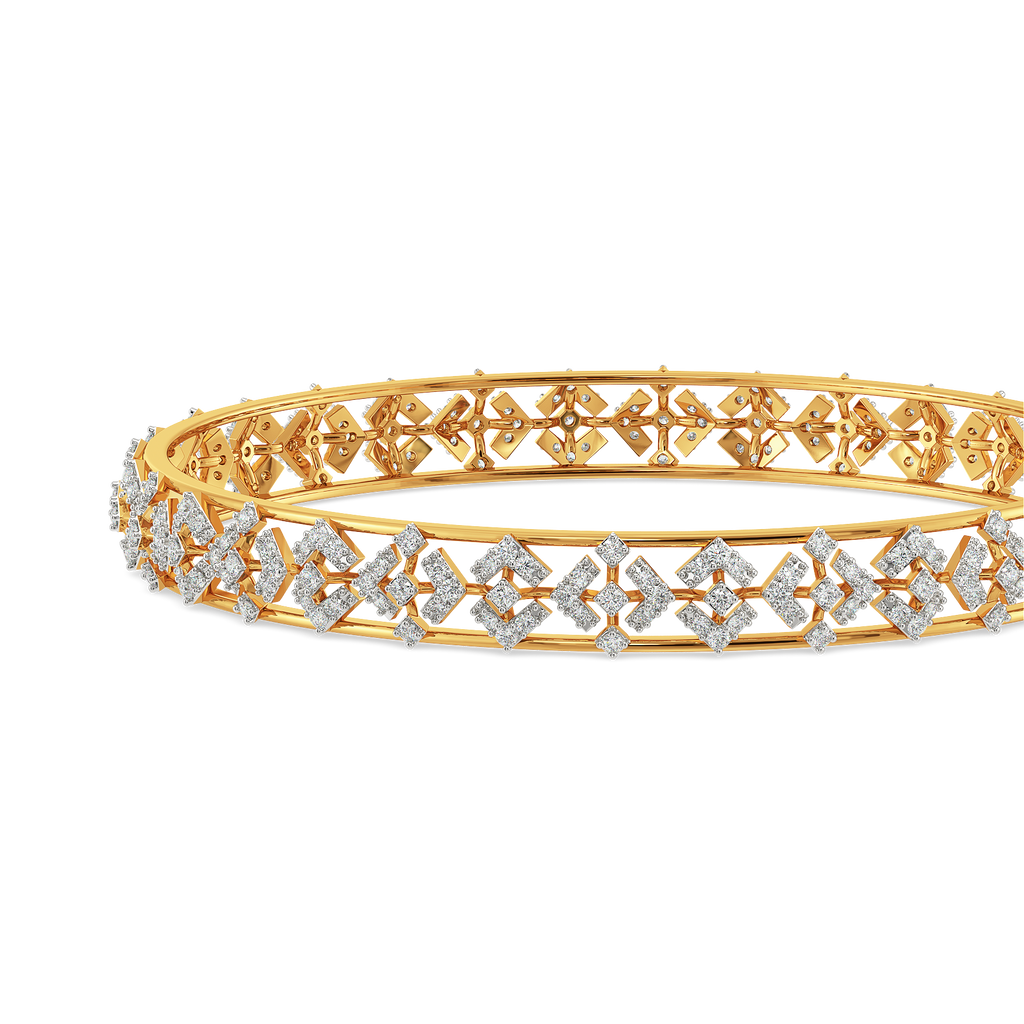 Veiled Magic Diamond Bangles