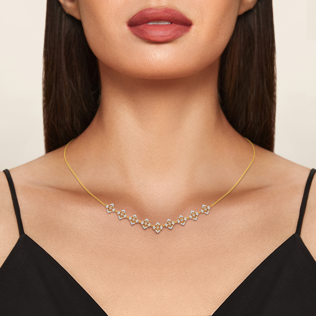 Whimsy Lace Diamond Necklaces