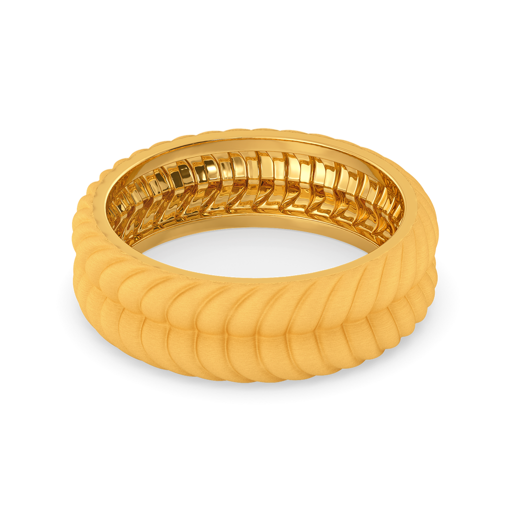Knitted With Love Gold Rings