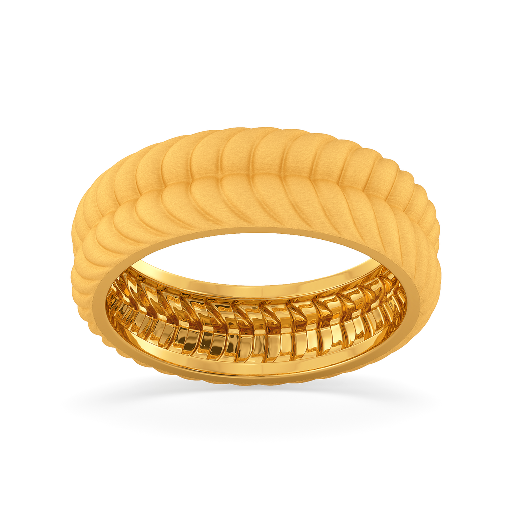 Knitted With Love Gold Rings