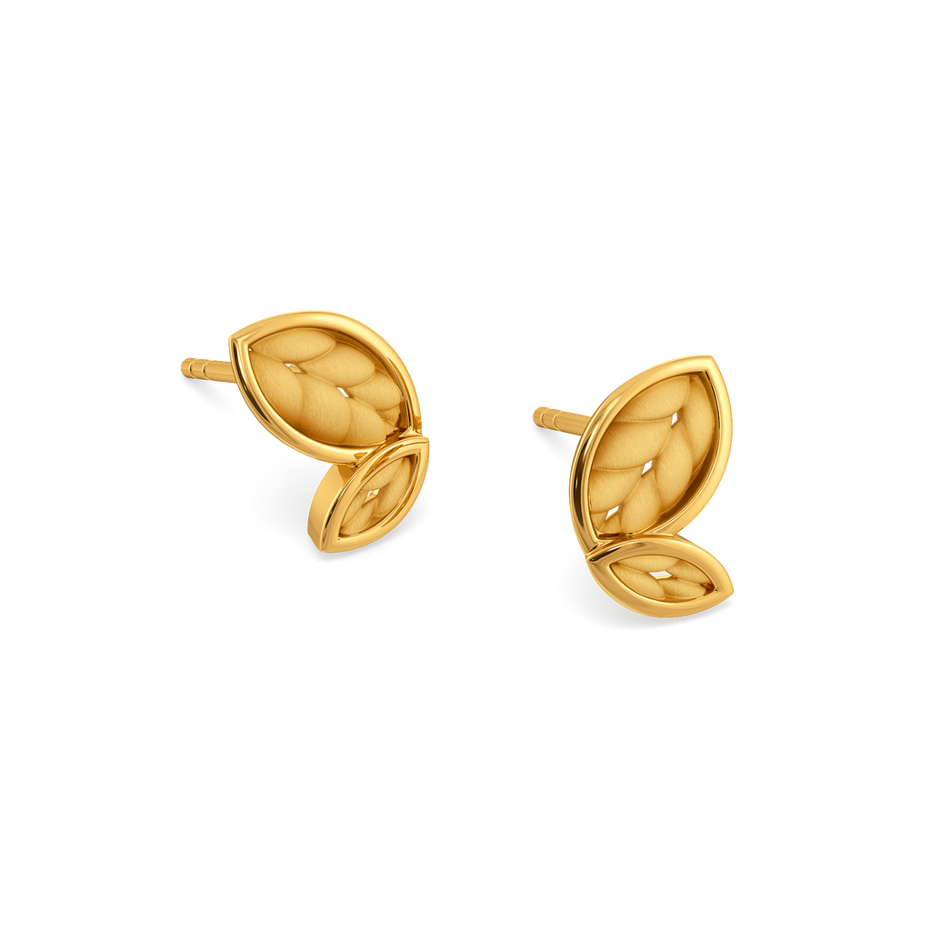 Knitted With Love Gold Earrings
