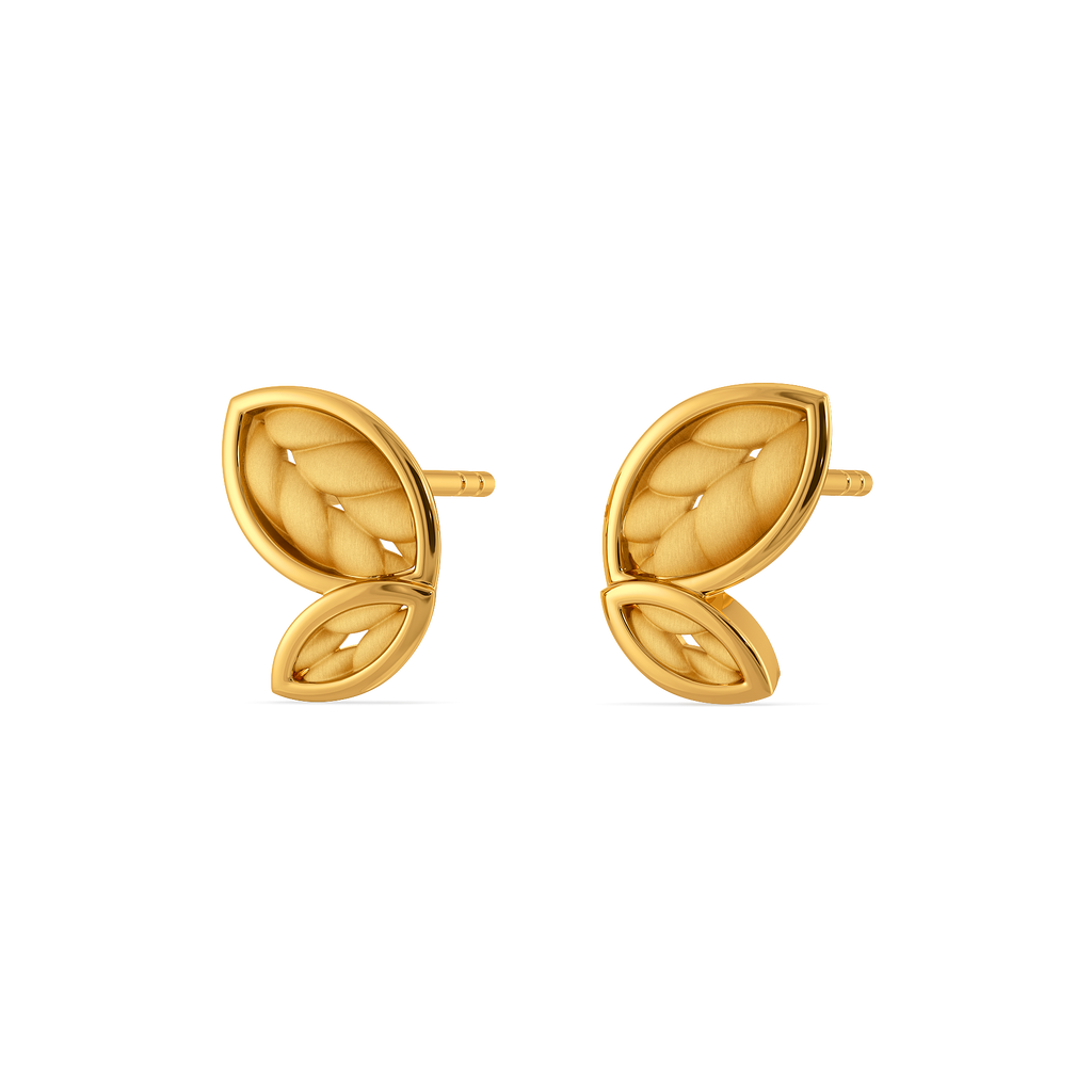 Knitted With Love Gold Earrings