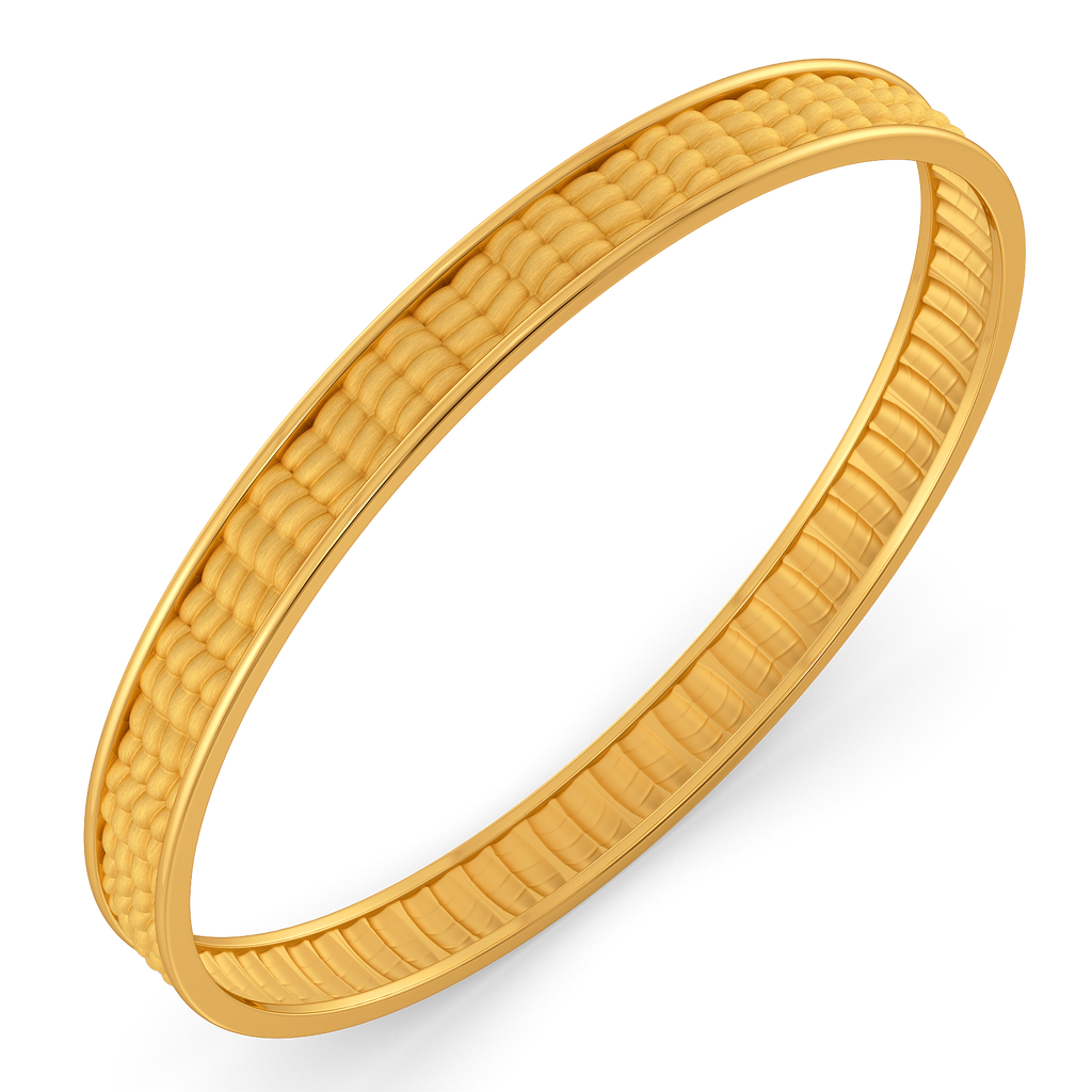 Knitted Shimmer Gold Bangles
