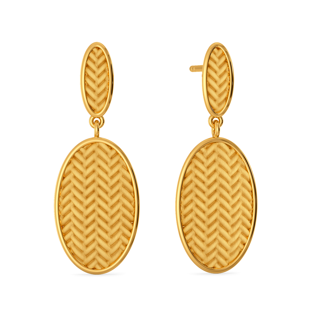 Knits of Autumn Gold Earrings