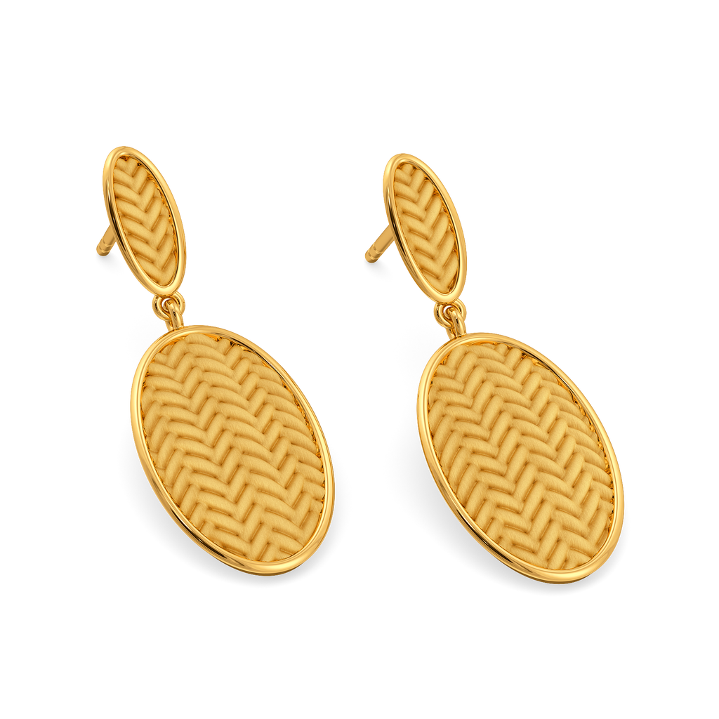 Knits of Autumn Gold Earrings