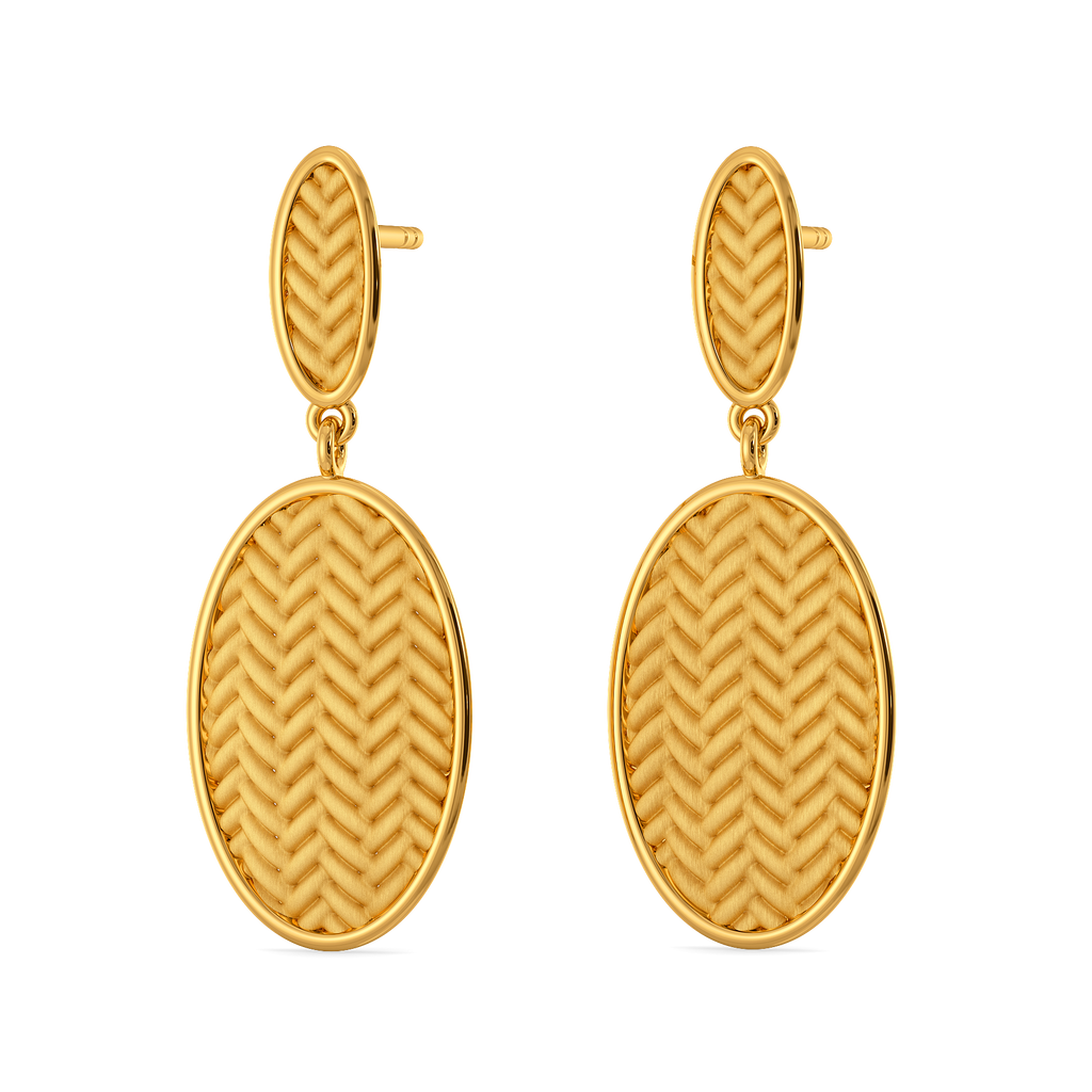 Knits of Autumn Gold Earrings