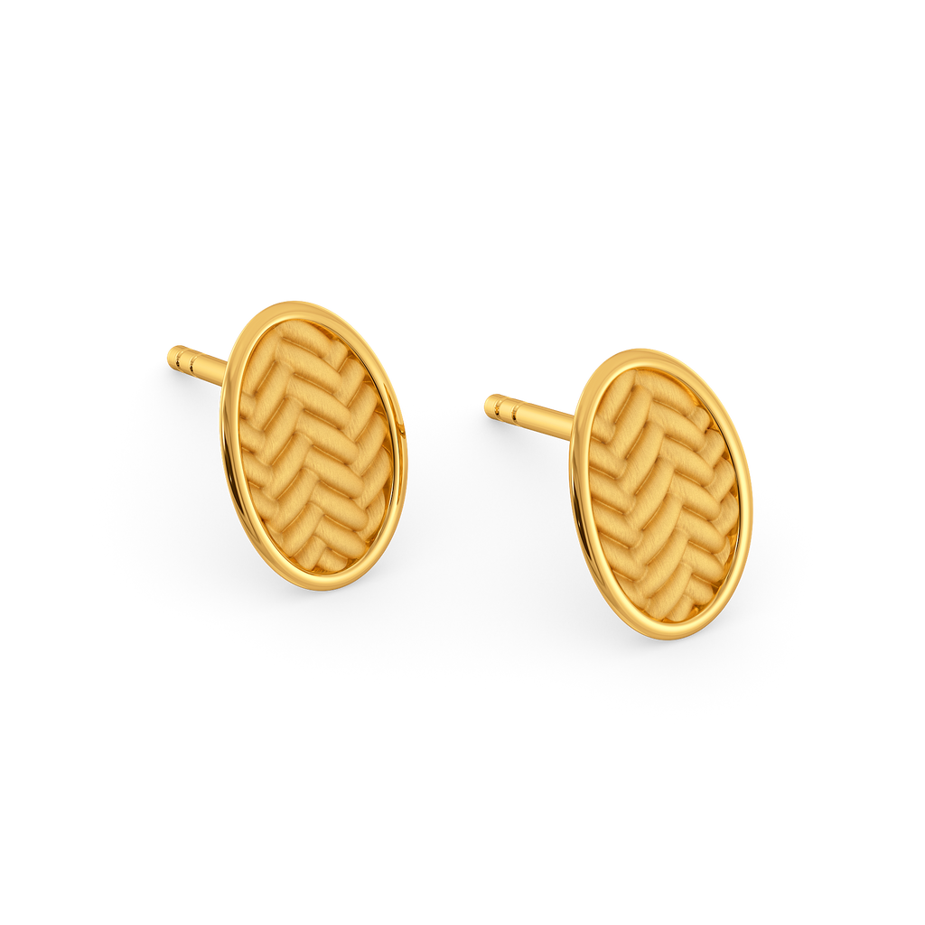 Knits of Autumn Gold Earrings