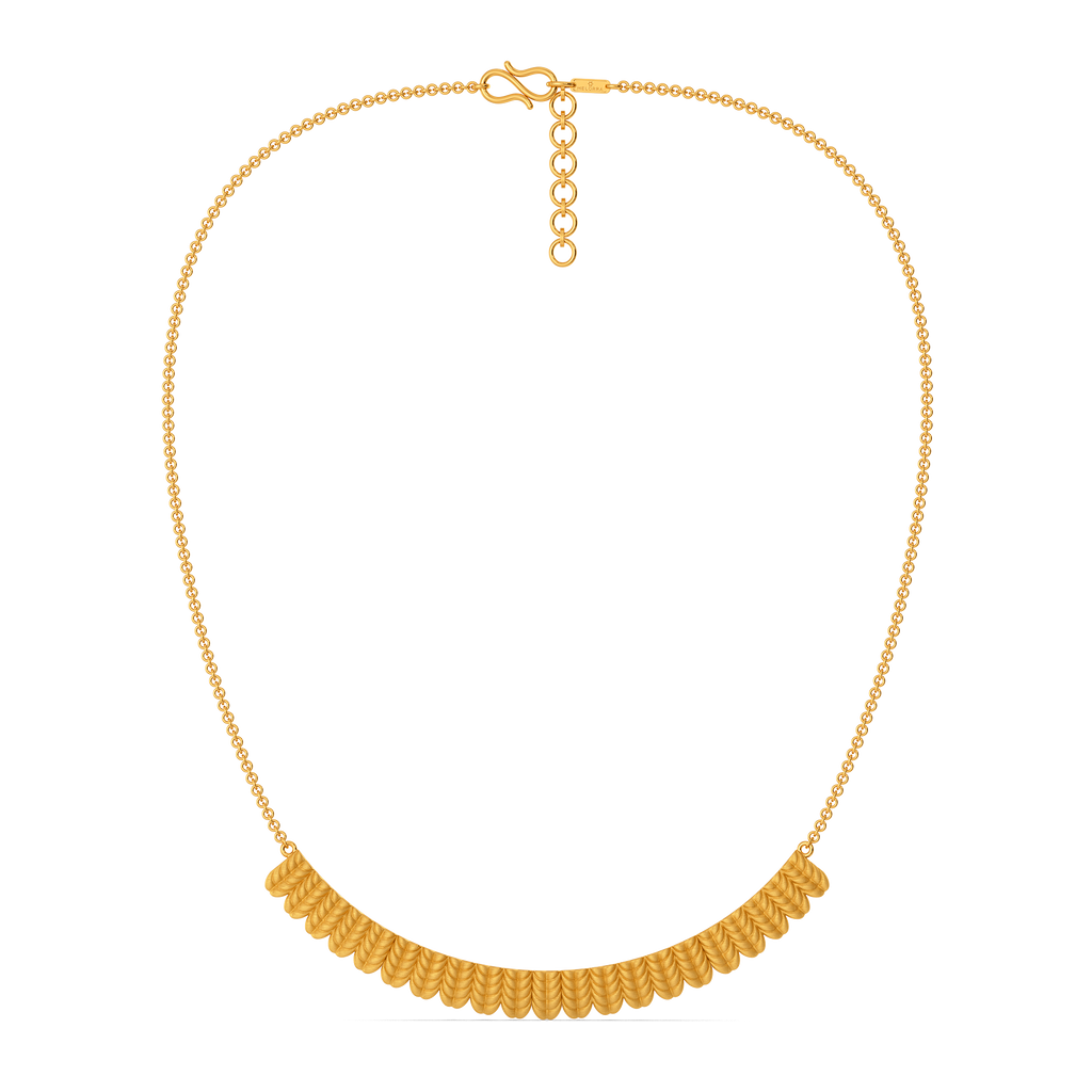 Knit Your Way Gold Necklaces