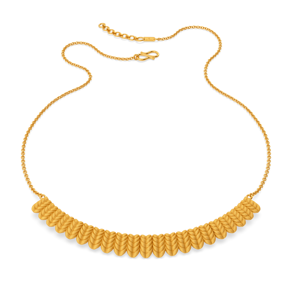 Knit Your Way Gold Necklaces