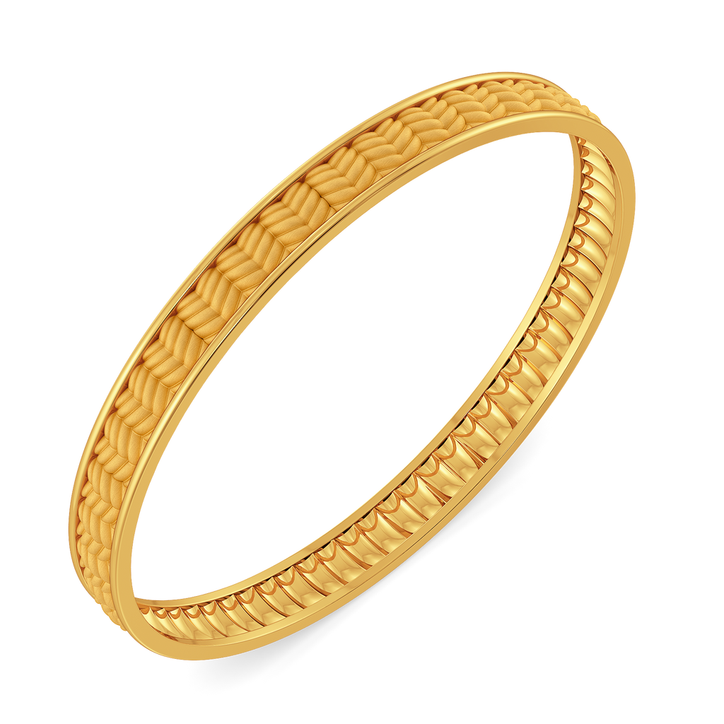 Knit Your Way Gold Bangles