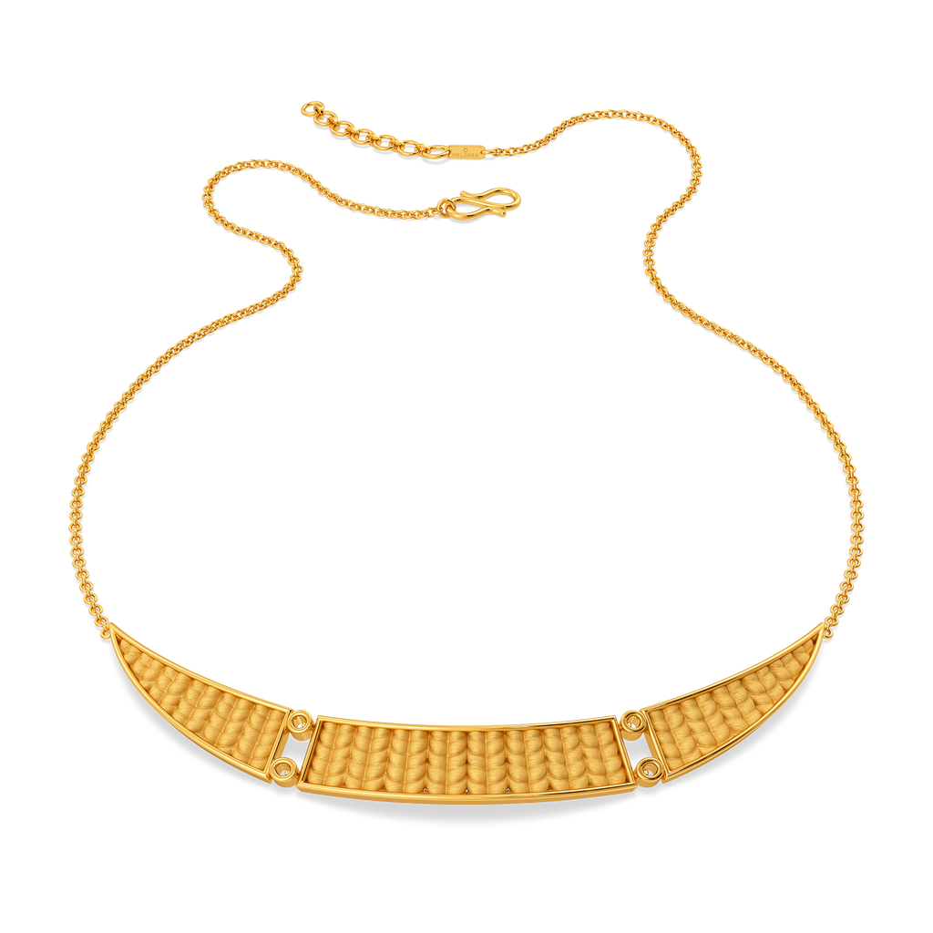 Knits Plush Gold Necklaces