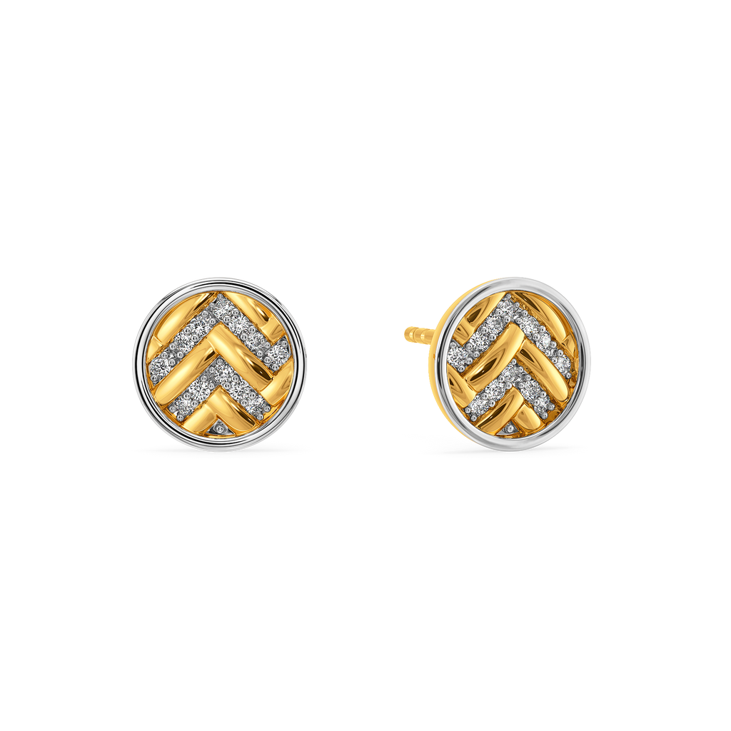 Knitty Knot Diamond Earrings