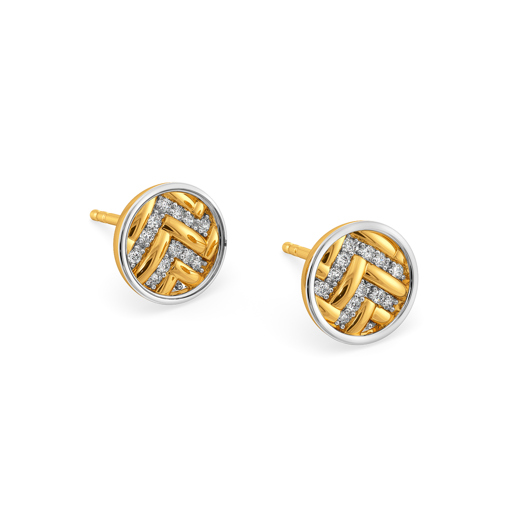 Knitty Knot Diamond Earrings