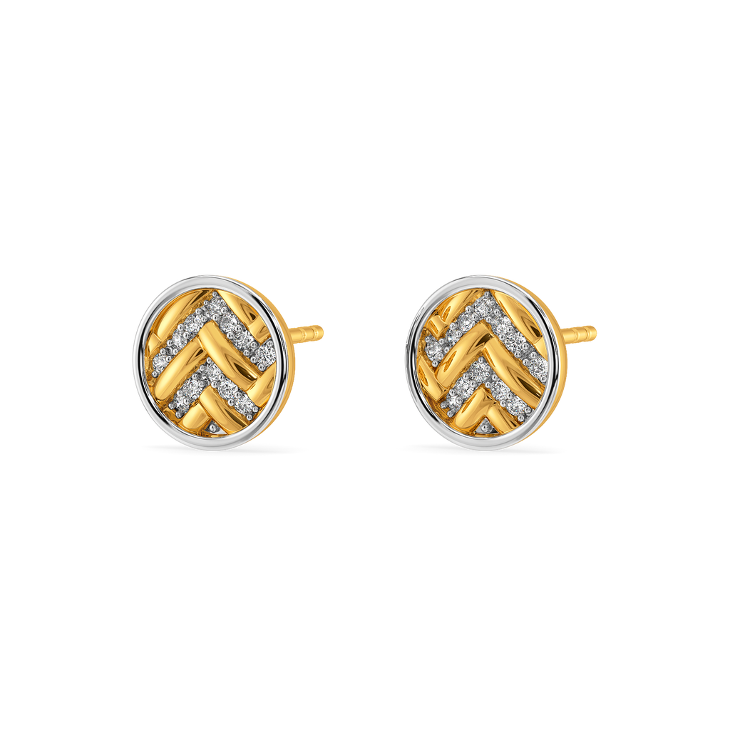 Knitty Knot Diamond Earrings