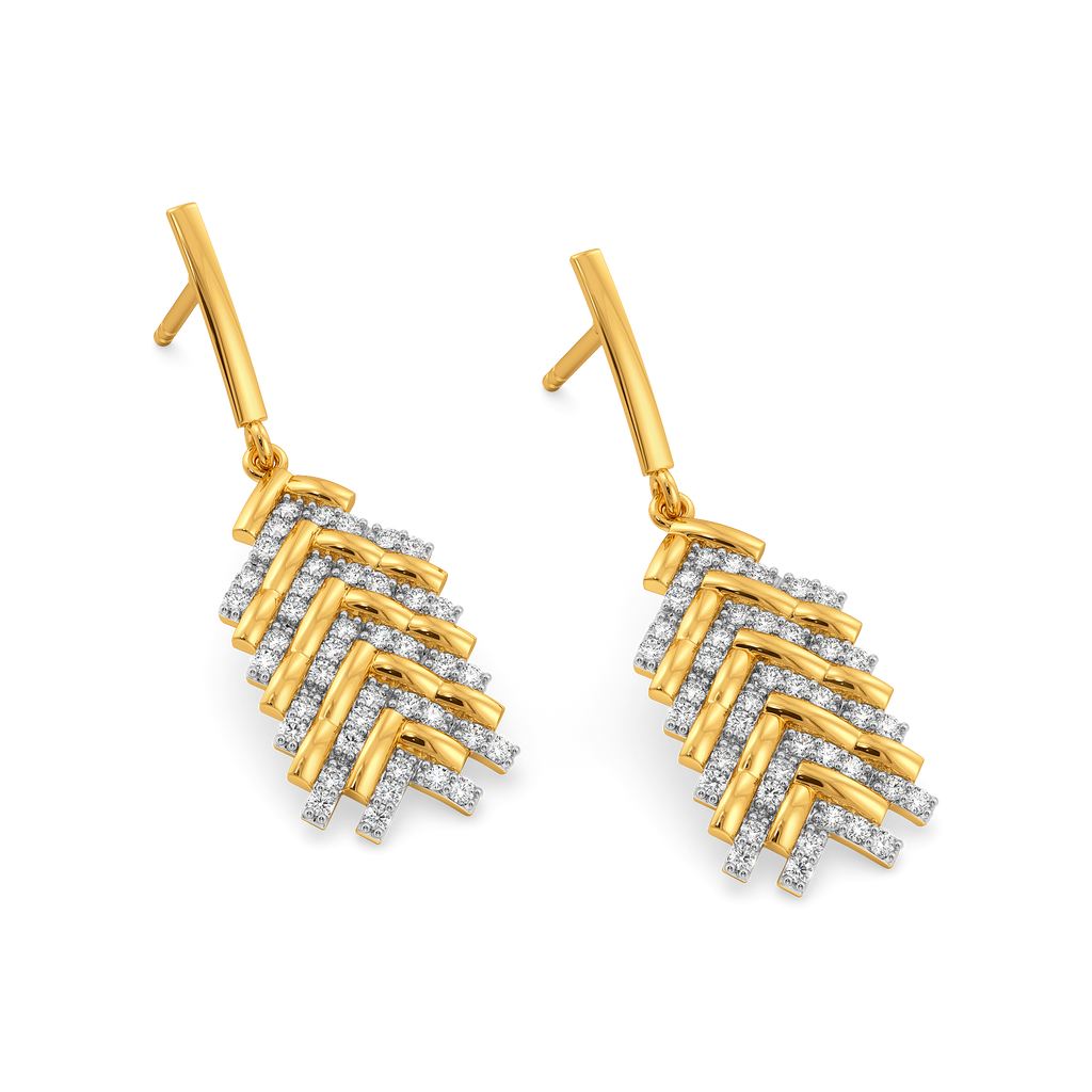 Knit to Meet You Diamond Earrings