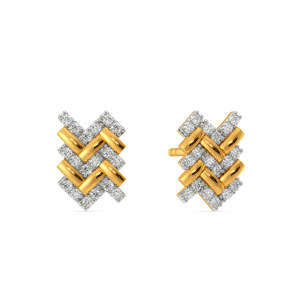 Knit to Meet You Diamond Earrings