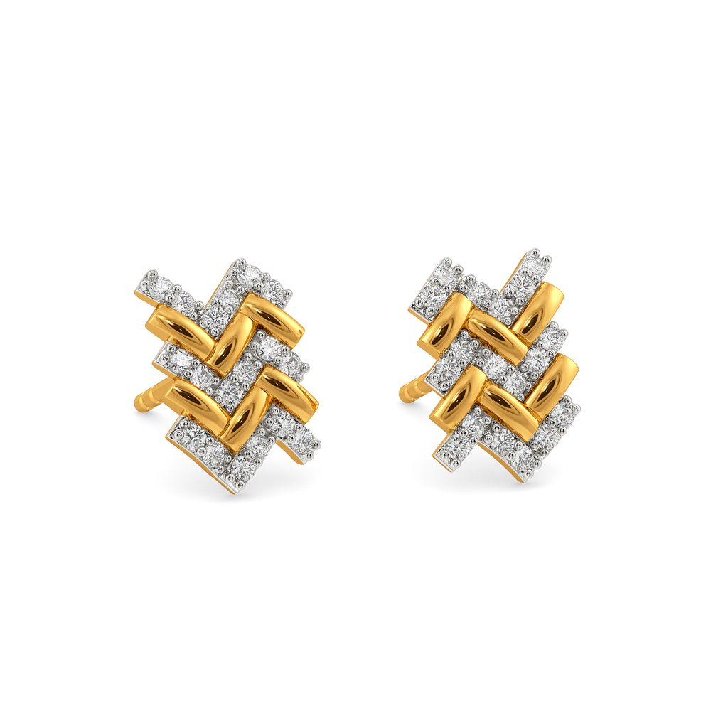 Knit to Meet You Diamond Earrings