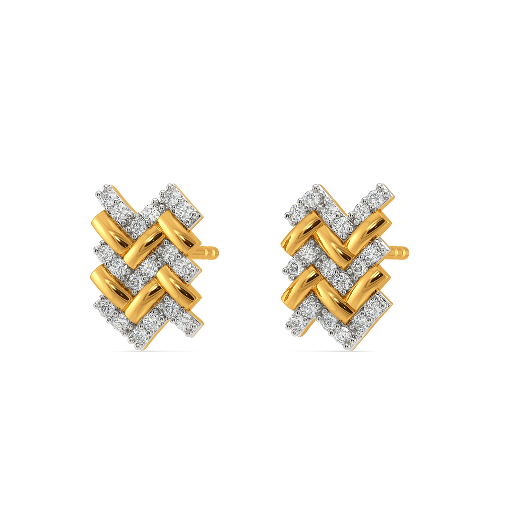 Knit to Meet You Diamond Earrings
