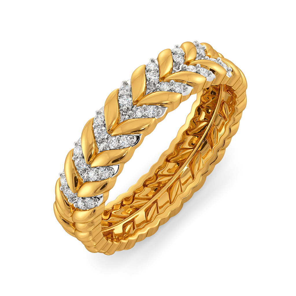 Woven in Sparkle Diamond Rings