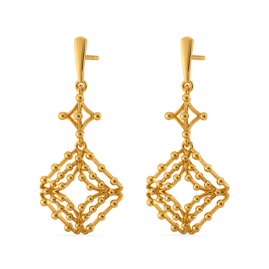 Unbridled Frivolity Gold Earrings