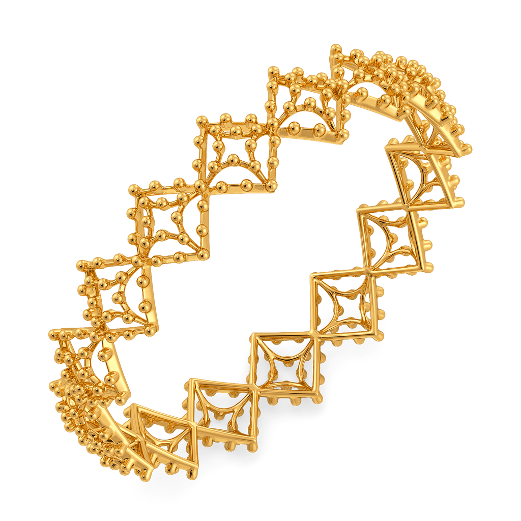Unbridled Frivolity Gold Bangles