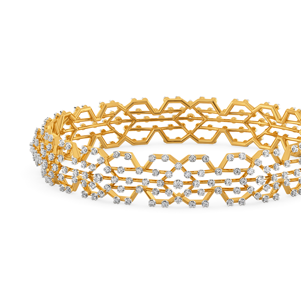 Extravagant Charm Diamond Bangles