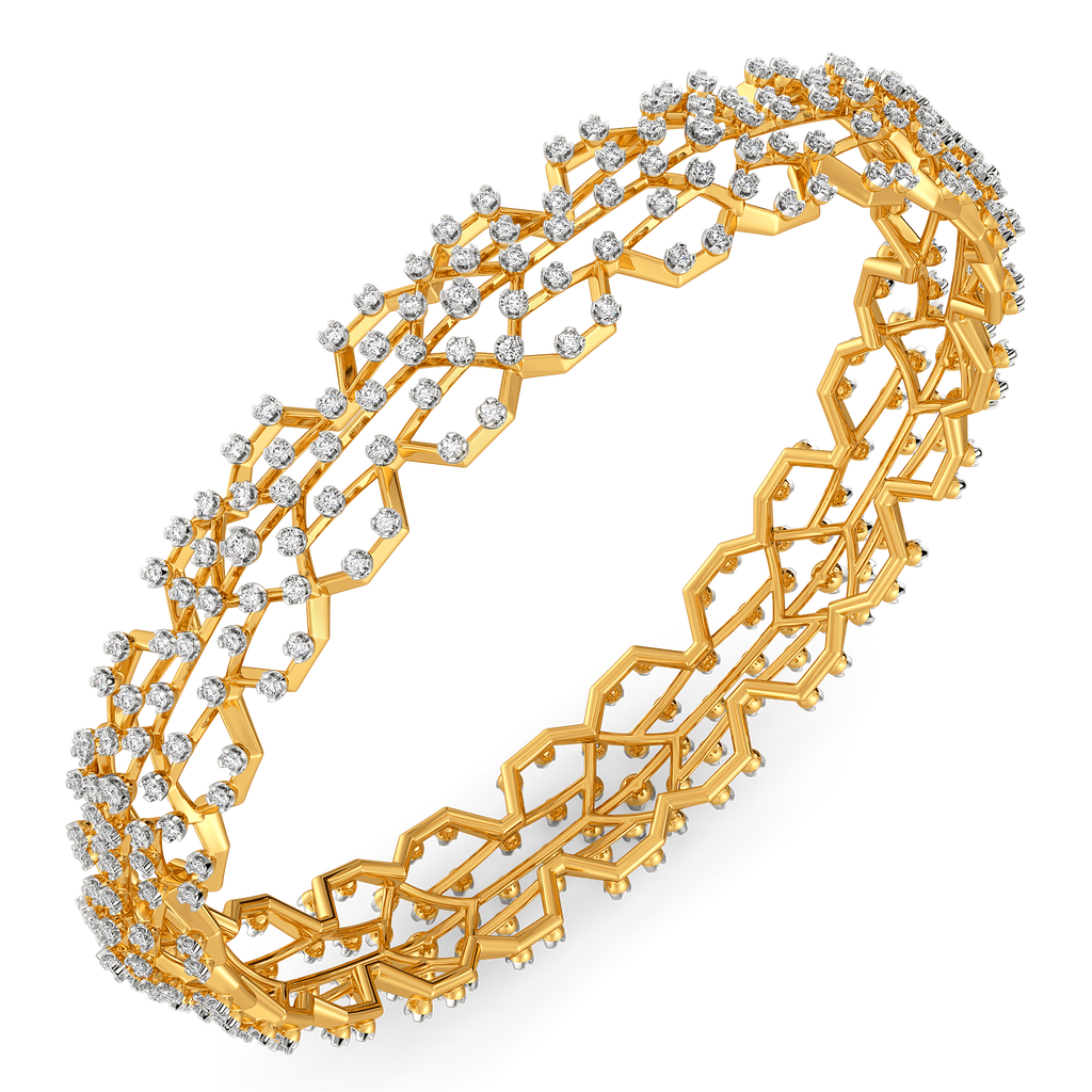 Extravagant Charm Diamond Bangles