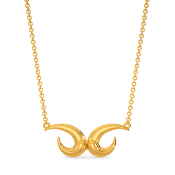 Solitary Hunter Gold Necklaces