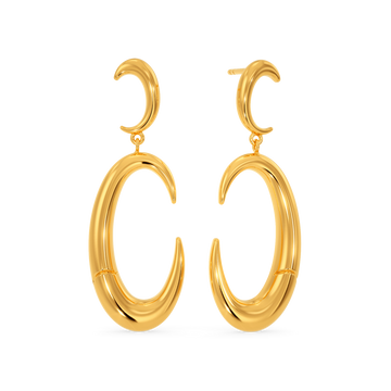 The Untamed Beast Gold Earrings