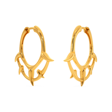 Wild Creature Gold Earrings