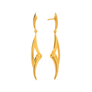 Mythical Beast Gold Earrings
