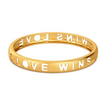 Love Wins Gold Bangles