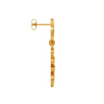 Colours Of Love Gold Earrings