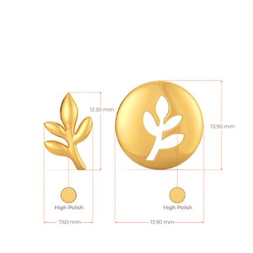 Planet A Gold Earrings